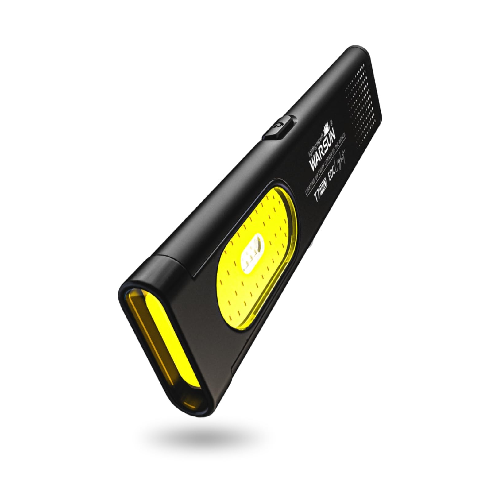 WARSUN T7 Rechargeable EDC Flashlight, Slim Pocket Flashlight with Black-1Pcs