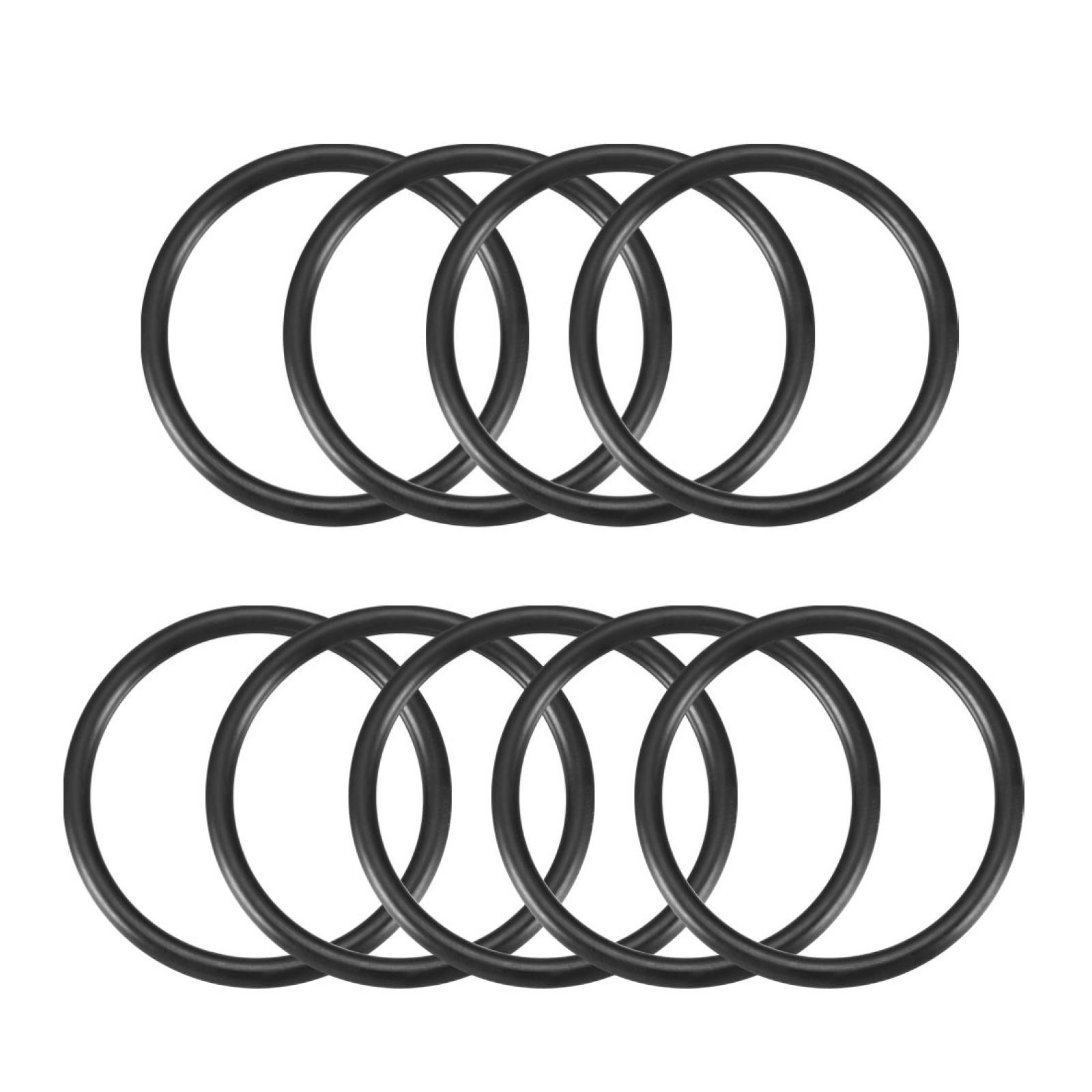 Rubber 39mm x 33mm x 3mm Oil Seal O Rings Gaskets Washers Black 9 Pcs