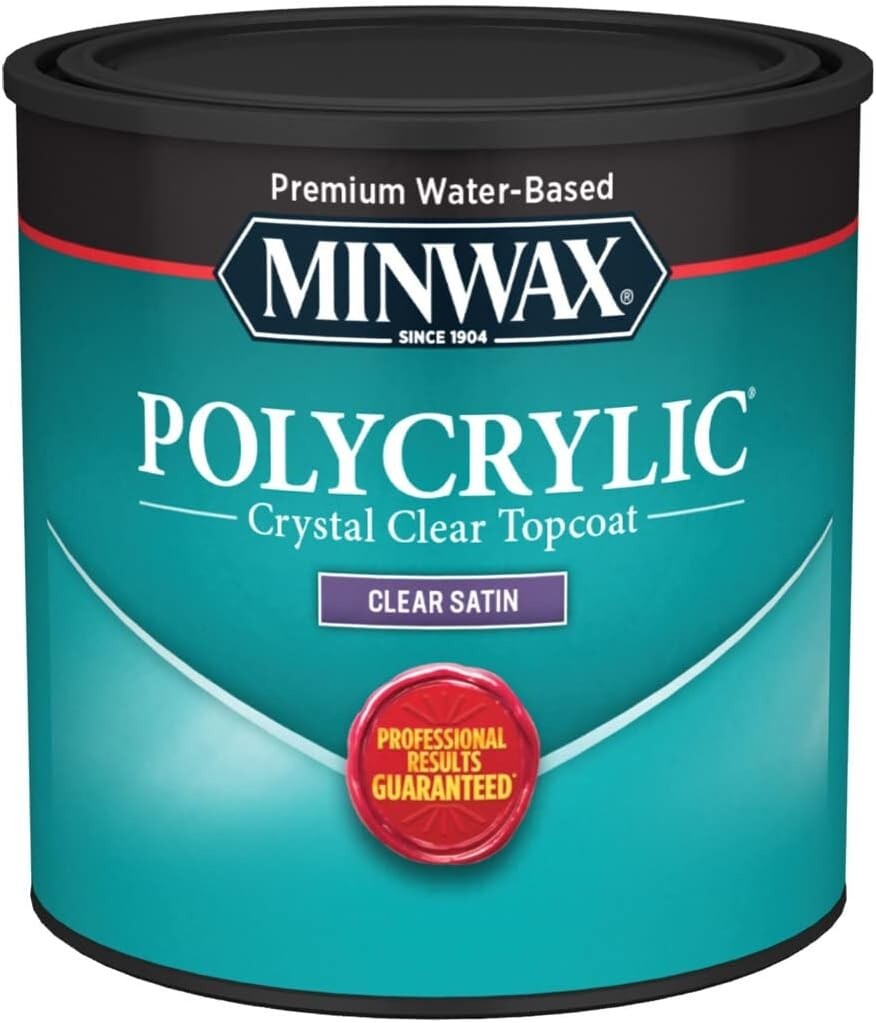 Minwax 244444444 Minwaxc Polycrylic Water Based Protective Finishes, 1/2
