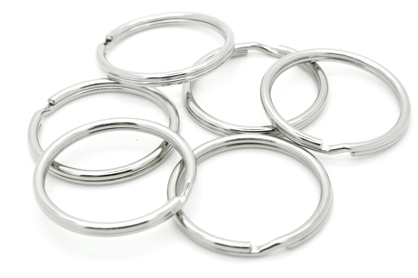 WHOLESALE LOT 1000 KEY RINGS 32mm 1-1/4" D. Split Ring Heavy Duty Rings