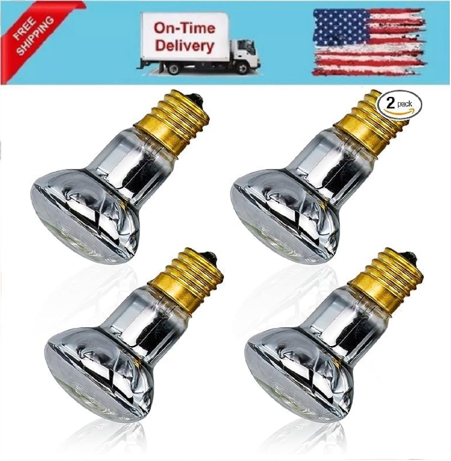 IoF 4-Pack Lava Lamp Bulb 40w, 120V R39 E17 40W 4-Pcs Bulb Replacement For Lava