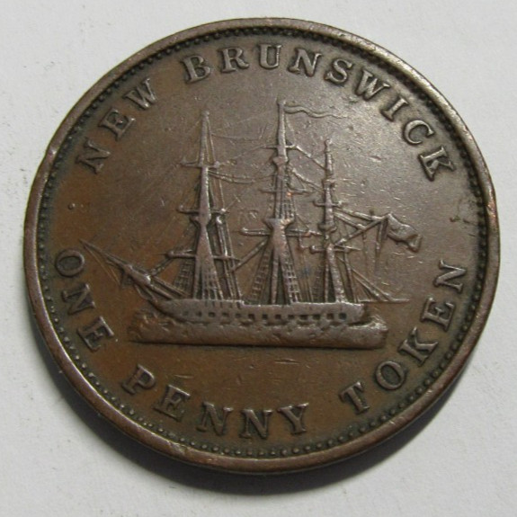 Canada, New Brunswick Penny Token 1843