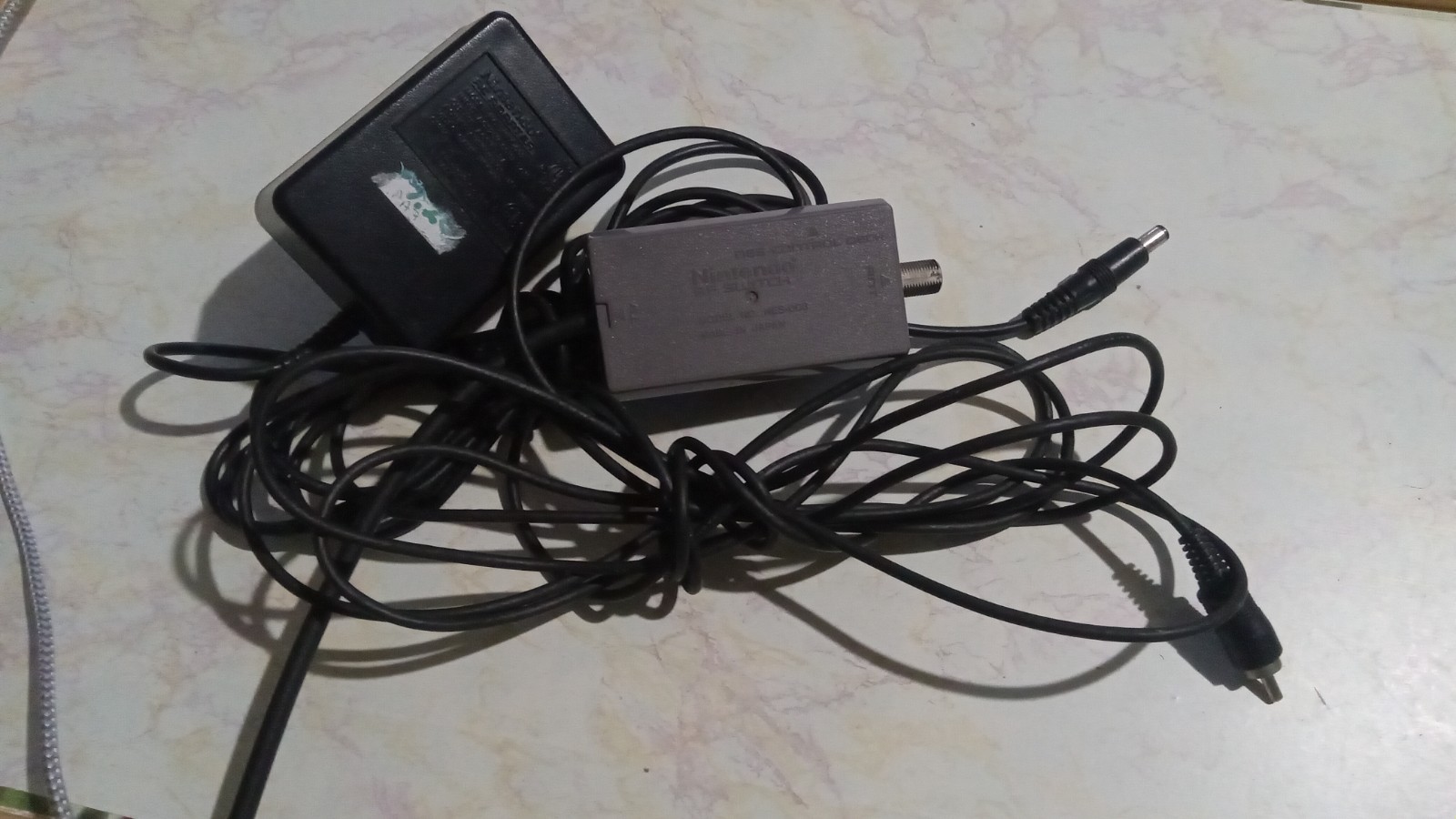 NES BUNDLE OEM AC Adapter + RF Cable TV Cord Original Nintendo Brand