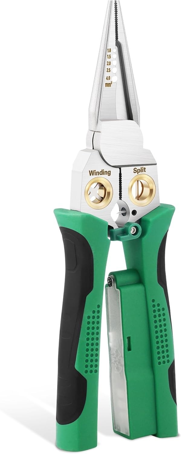Pelacables 8 en 1 con tester 12-250V, crimpadora y corte profesional