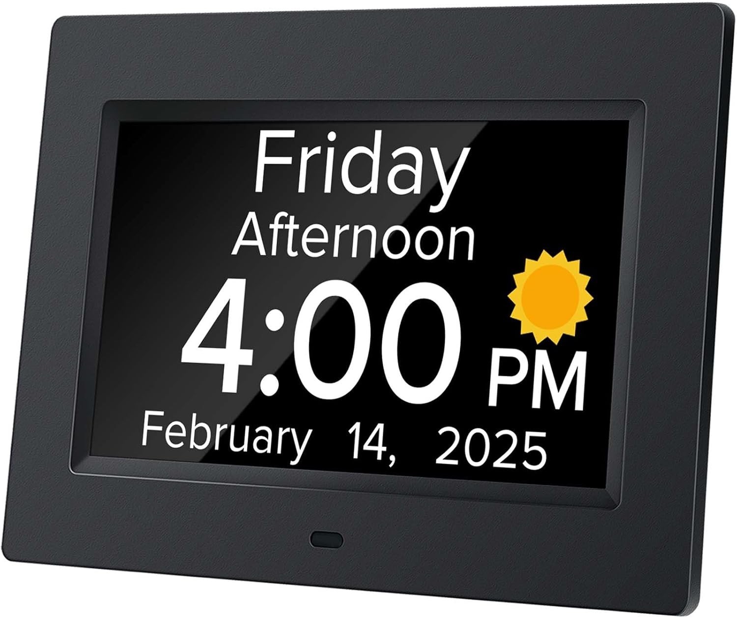 Digital Alarm Clock with Date and Day of Week for Dementia Seniors Voice