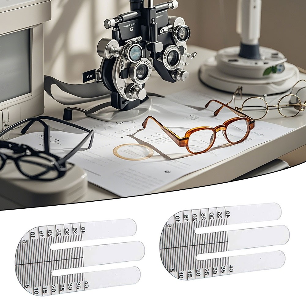 1 Pair Optical Ruler Pupillary Height Meter Optometry Tester for Hospital Eye