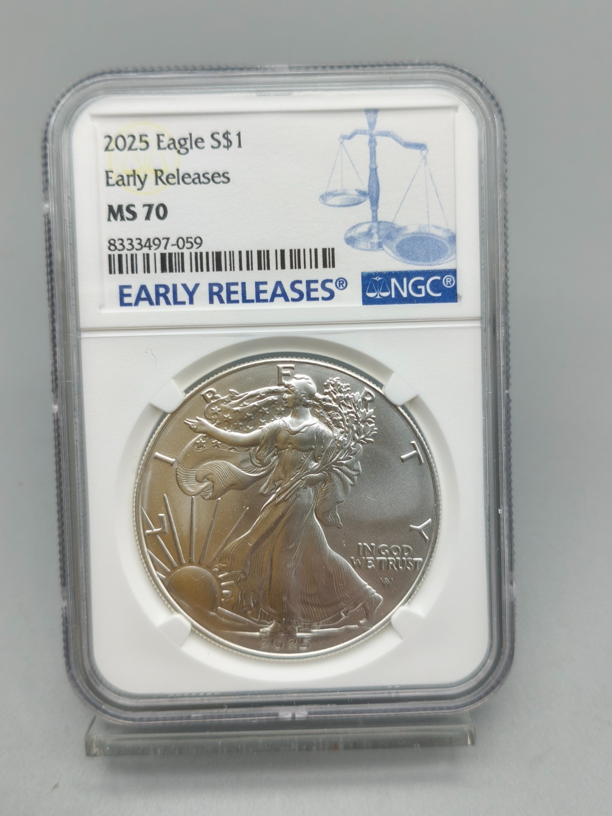 2025 American Silver Eagle NGC MS 70 Early Releases