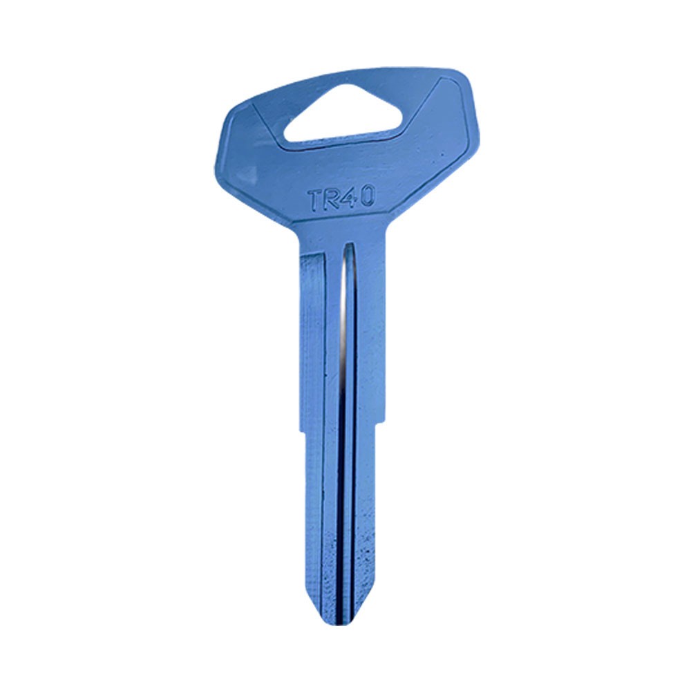 TR40-T-BLU / TR40 Key Blank  Nickel
