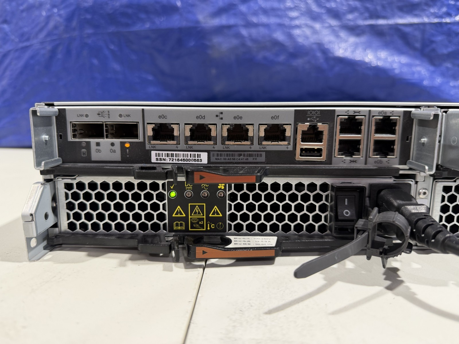 NetApp NAJ-1502 Expansion Shelf Disk 12x LFF 2x Controllers IOM12 #3 See Desc.