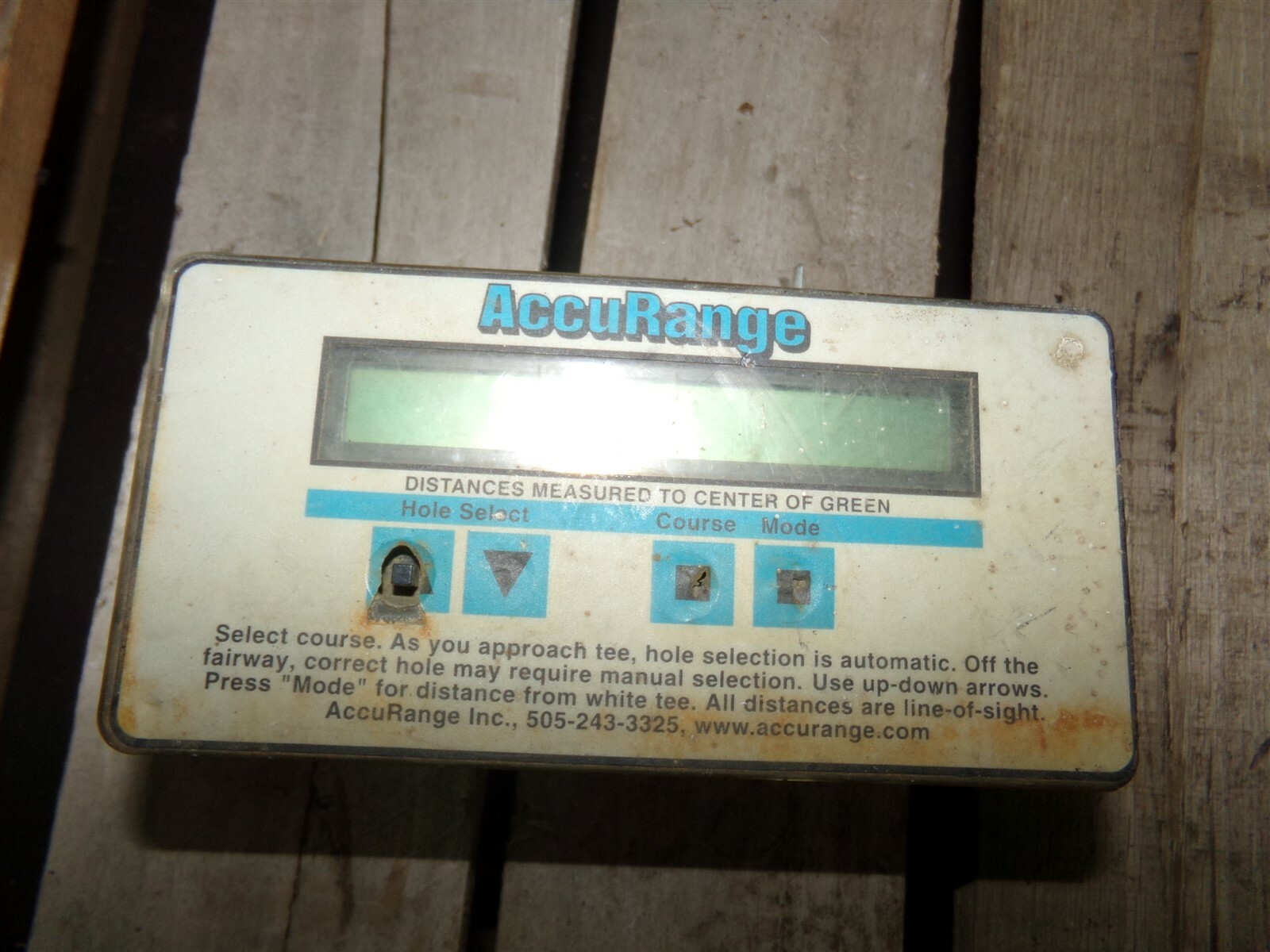 AccuRange Golf Hole Course Distance Measure Controller *FREE SHIPPING*