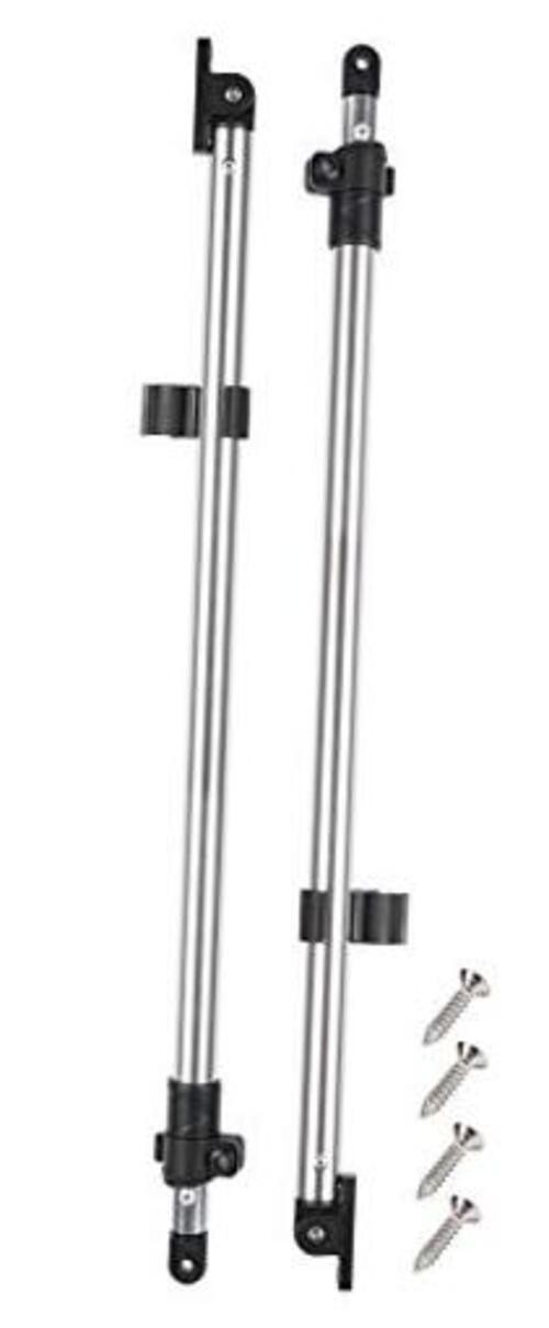 Adjustable Bimini Top Rear Support Poles Universal Fit for 3-4 Bow Bimini