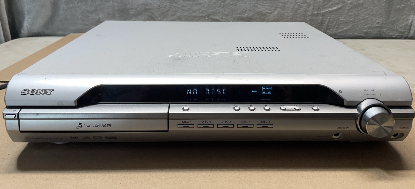 Sony HCD-DX255 Master DVD/CD Digital Amplifier 5 Disc Changer NO Remote