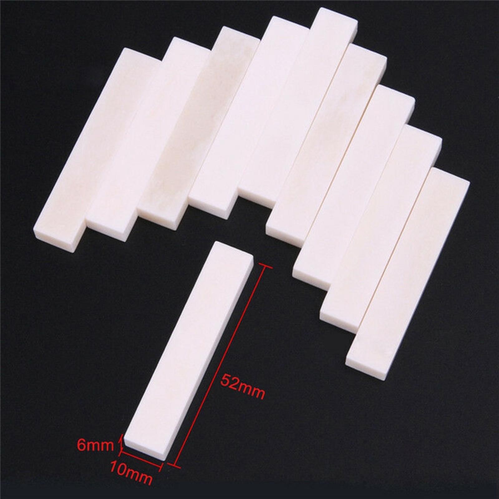 5PCS Hard Buffalo Bone Blank Saddle Nut for Accoustic Classical Guitar DIY
