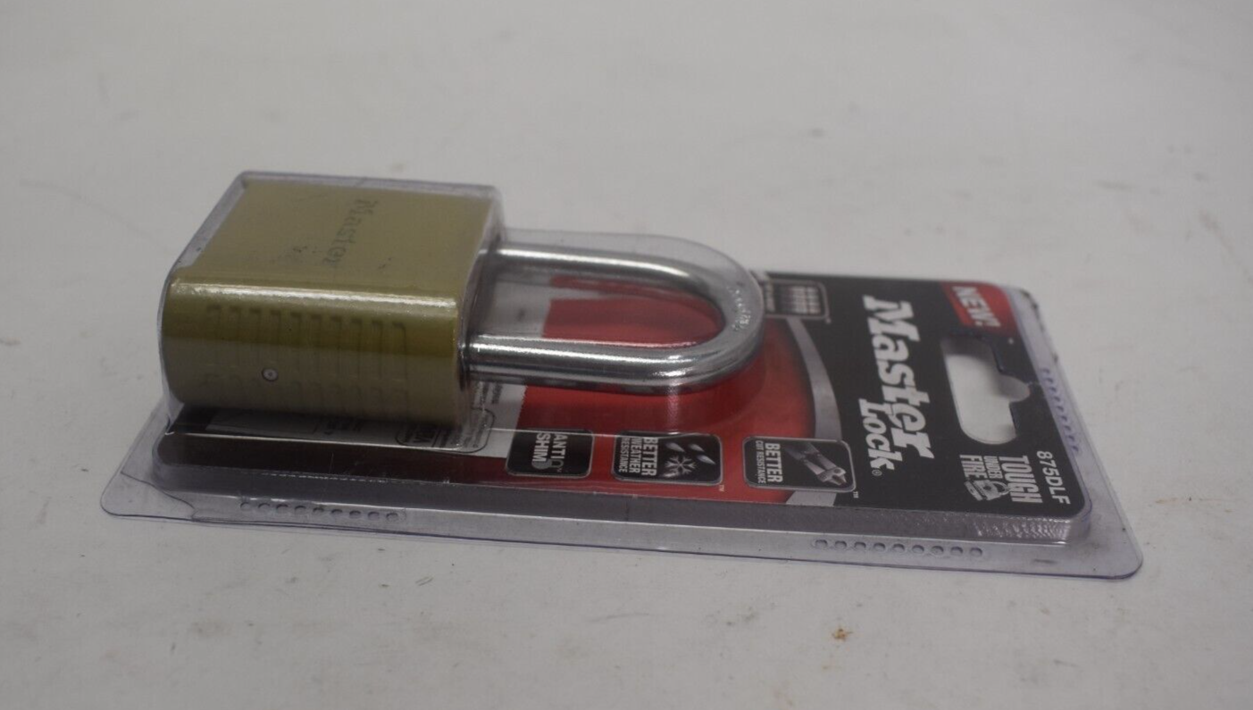Master Lock Padlock Set & Reset Your Own 4 Digit Combination Lock 875DLF