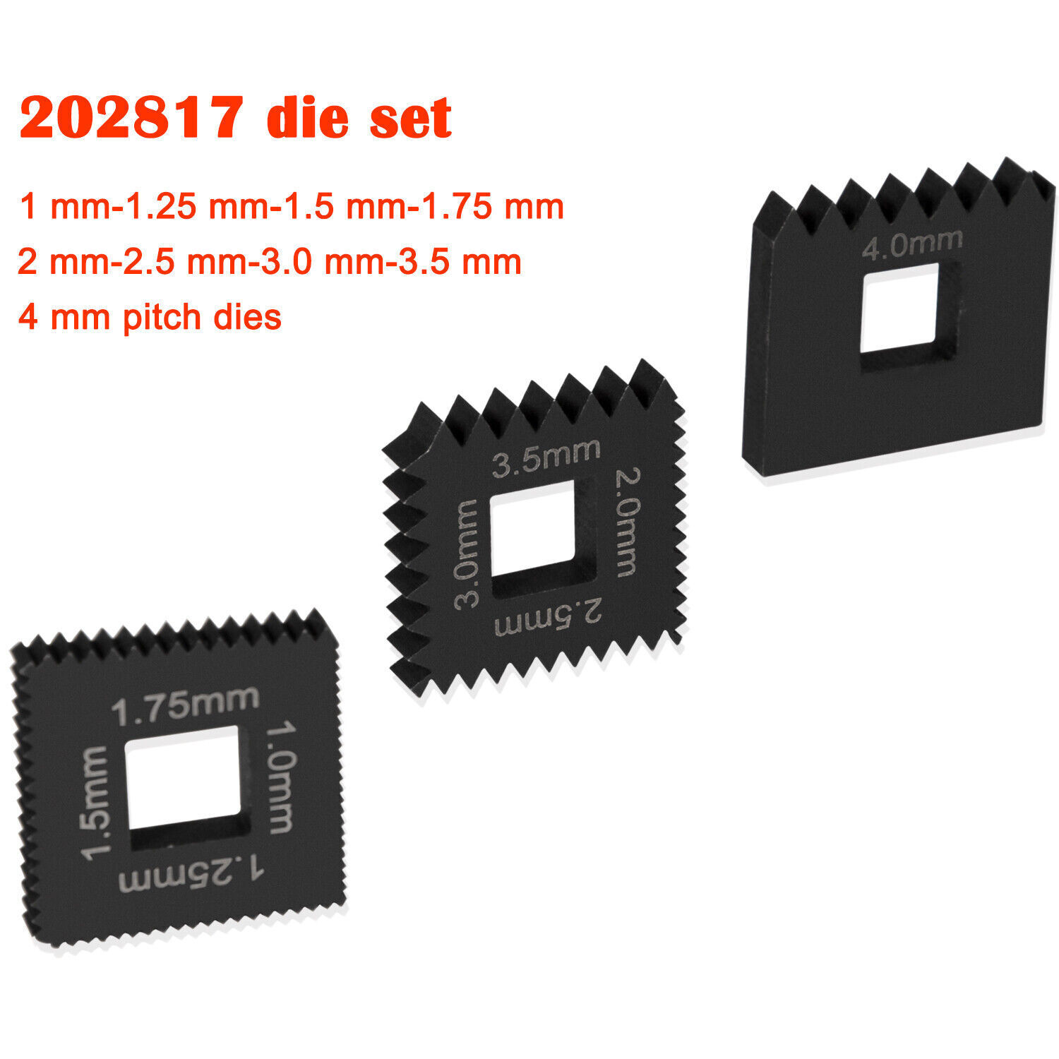 7402 Universal Outside Thread Chaser & 202817 Metric Die Set Thread Repair Tool