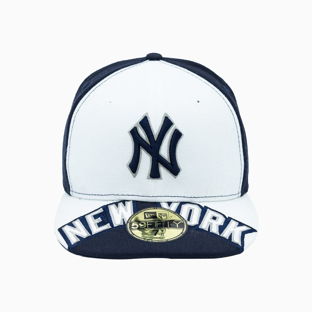 New Era New York Yankees MLB 59FIFTY Fitted Hat Cap Navy Blue Official Baseball