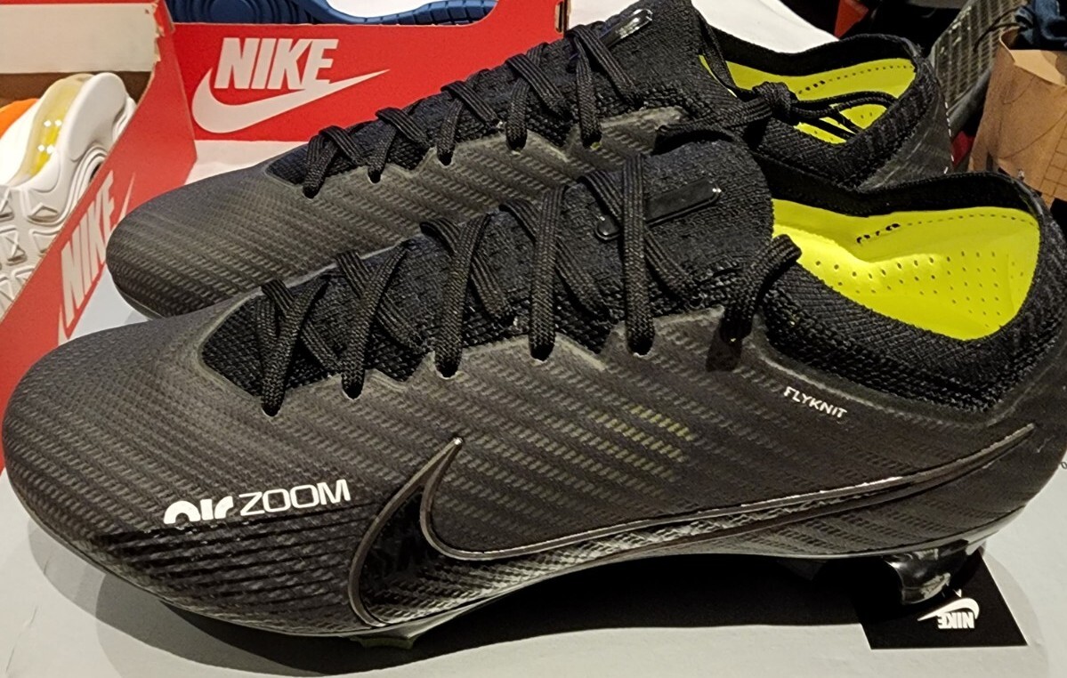 Nike Zoom Vapor 15 Elite FG Black Smoke Grey DJ4978-001 Men's 7.5 Women's 9
