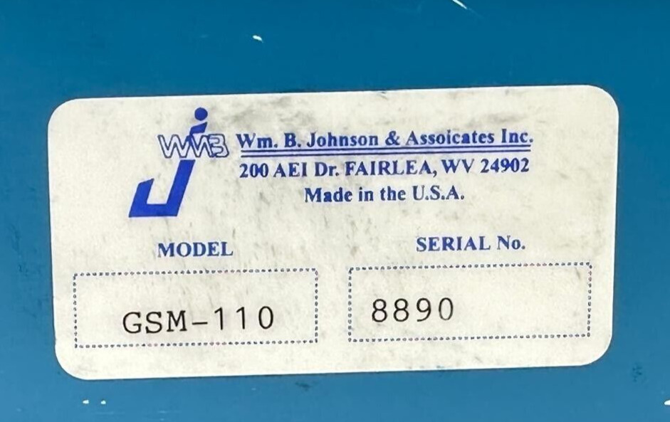 WM B Johnson GSM-110 Meter