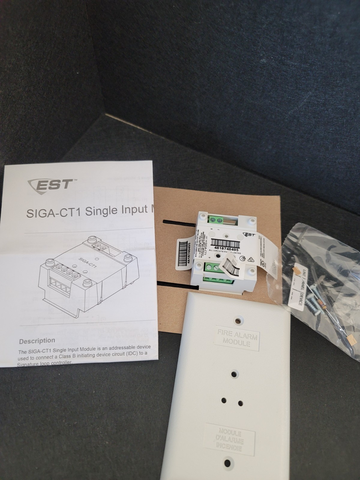 NEW- EDWARD SIGA-CT1 SINGLE INPUT MODULE SIGNALING DEVICE