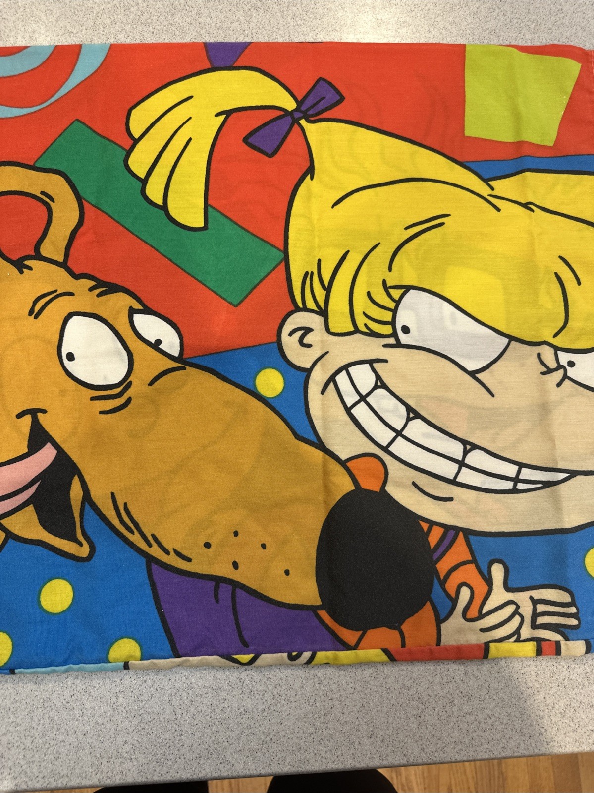 Vintage Rugrats Pillow Cases 2 GUC Preowned 90s Nickelodeon
