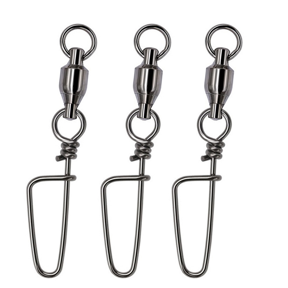 Lots Fishing Snap Swivels Ball Bearing Swivel Coastlock Snap 11-275Lb Big Game