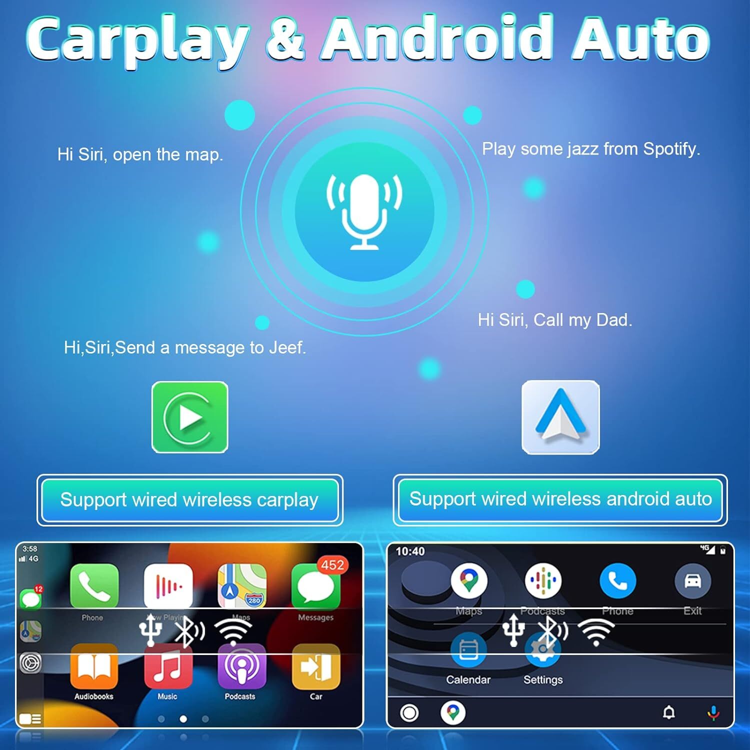 Carplay For Nissan Sentra 2007-2012 Apple Car Radio Stereo Android 13 GPS Navi