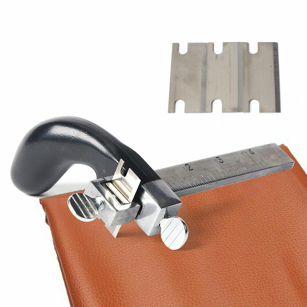 Professional Leather Draw Gauge Tool Strap Cutter Hand Craft Belt Cutting Blade