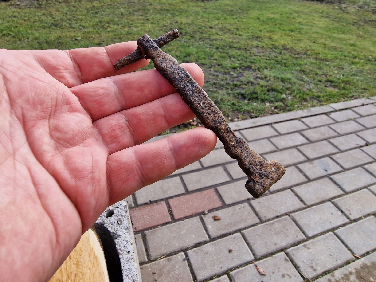 WW2 Accessories Pnzf 60/100 part from the German bunker relic.