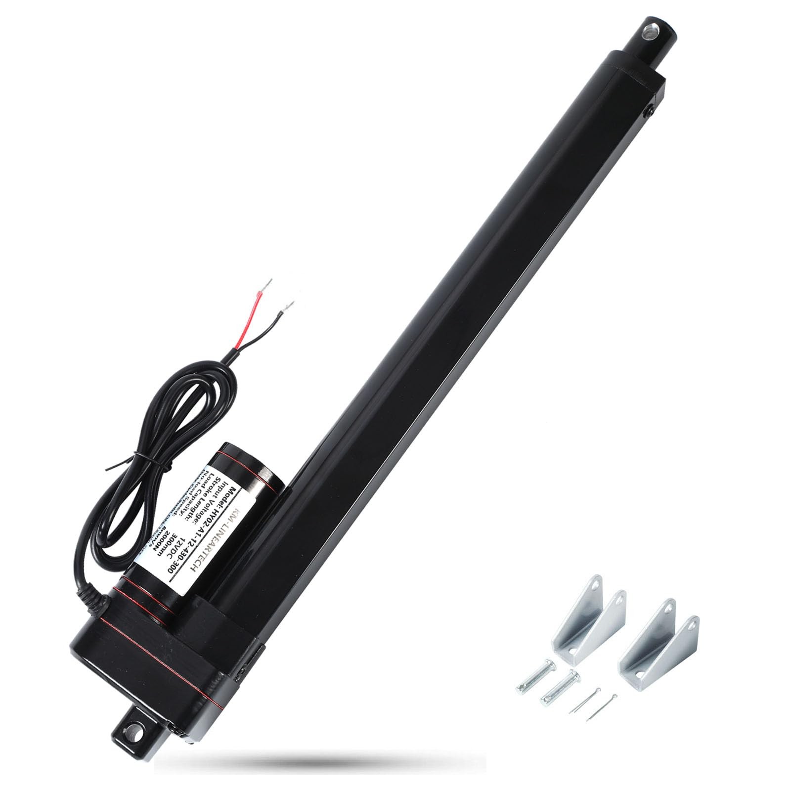 KM-LINEARTECH 18" 440lbs 12V Electric Linear Actuator Fast Speed 0.3"/sec 18