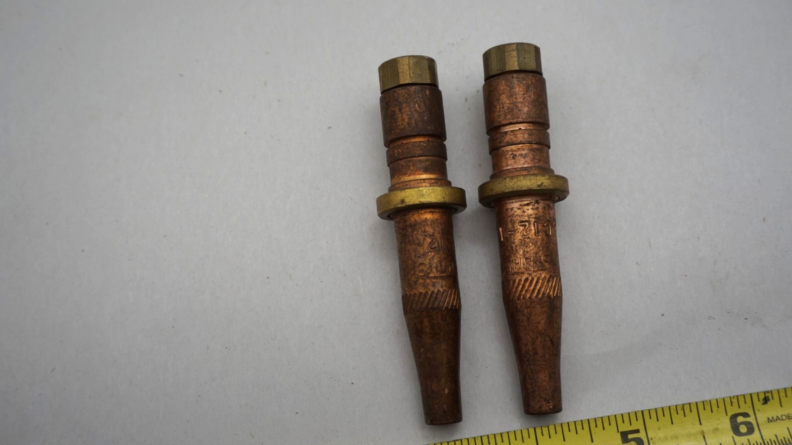 Lot of (2)  SMITHS  SC12-1 cutting torch tips Very good free ship USA OEM tips