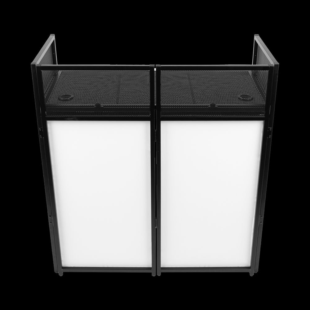 Gator Frameworks Black DJ Facade with Black Scrim, White Scrim, and Carrying Bag
