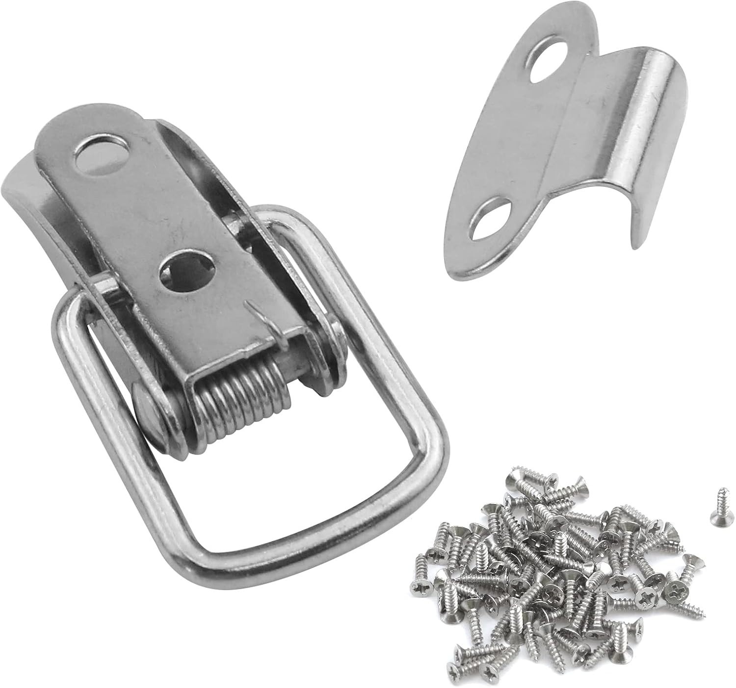 Durable Metal Box Latch with Spring Loaded Mechanism - 6 Pack for Versatile Use