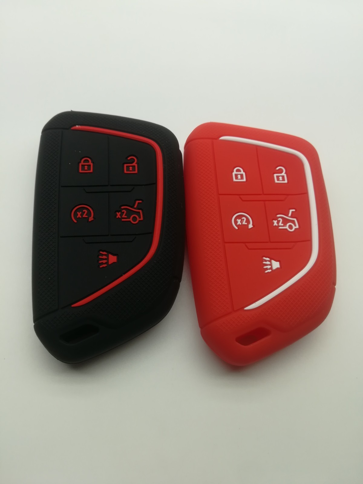 2*Silicone Key Cover for 2020 2021 2022 2023 2024 2025 Cadillac CT4 Cadillac CT5