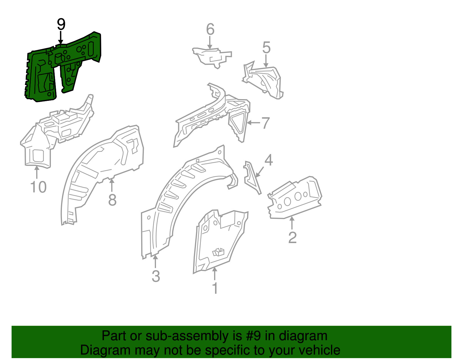 Genuine GM Side Panel 22899707