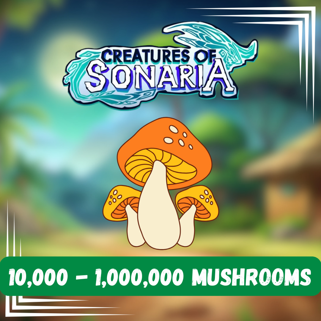 [🟢 ONLINE] Roblox - Creatures of Sonaria  | COS Shooms|10K - 1M Mushrooms