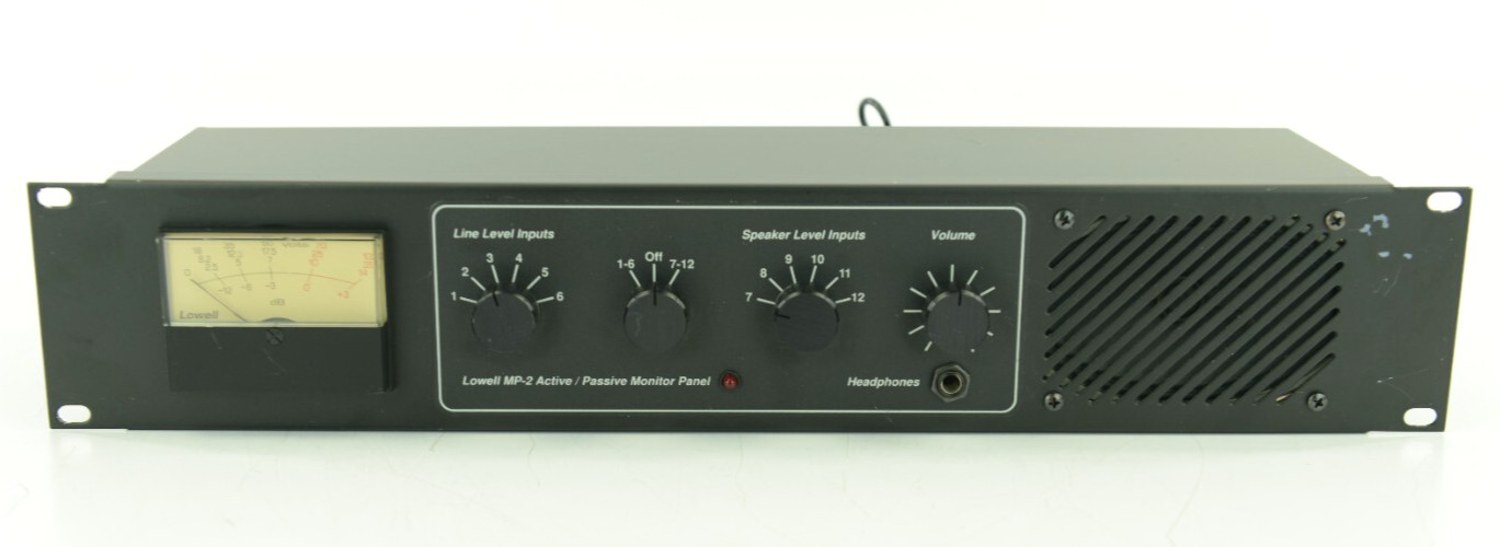 Lowell MP-2 Active/Passive Monitor Panel Rackmount