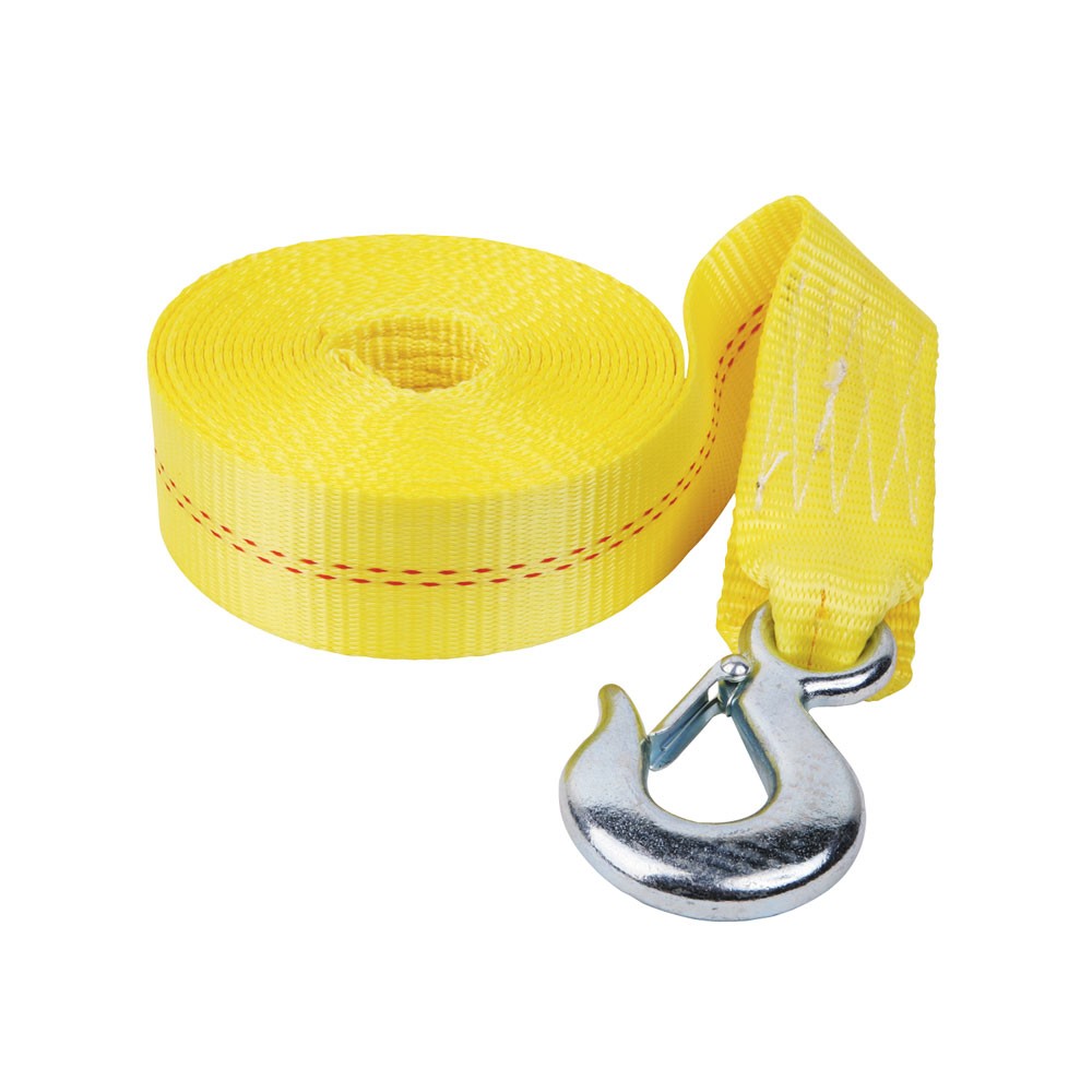Draw Tite WS20HD0200 Trailer Winch Accessory - Strap w/ Hook 2" x 20 Foot Yellow