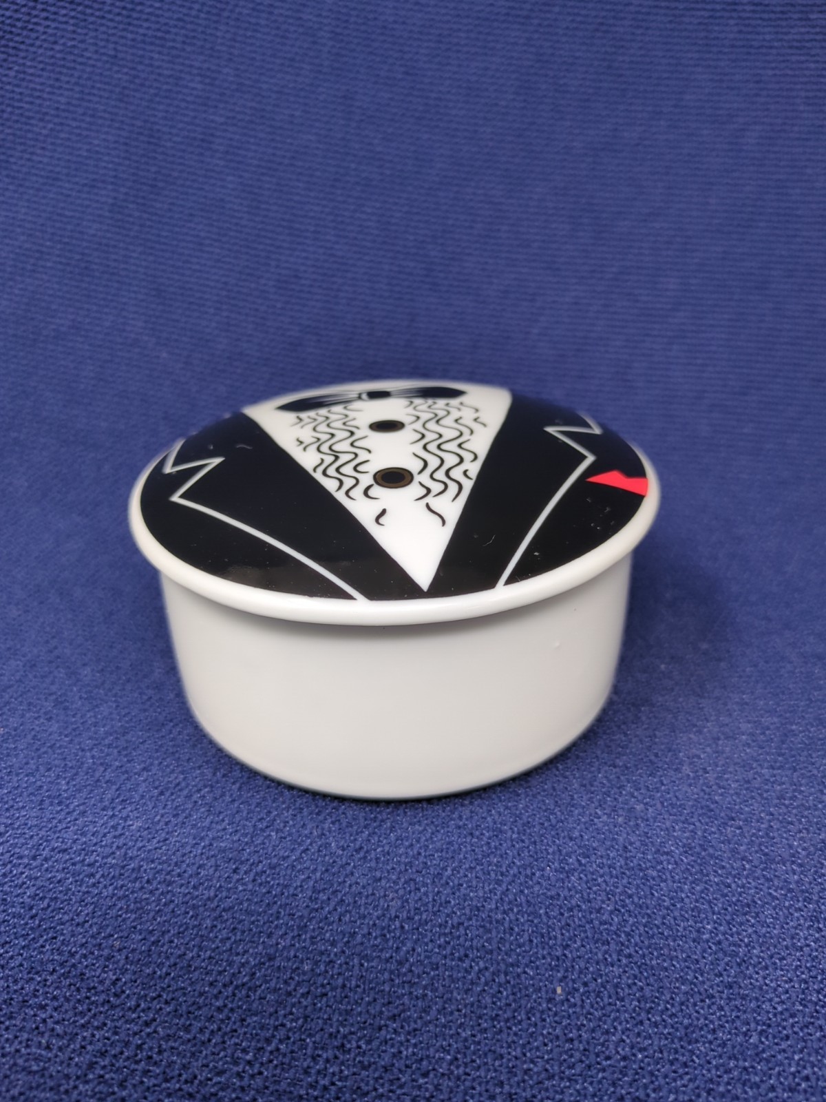 Tuxedo Trinket Box Multipurpose Jewelry Storage