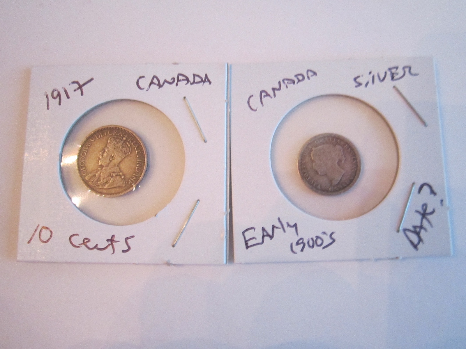 7 CANADA SILVER COINS - 1899 - 1917 - SEE PICS & DESCRIPTIONS - OFC - RC-LOT 2