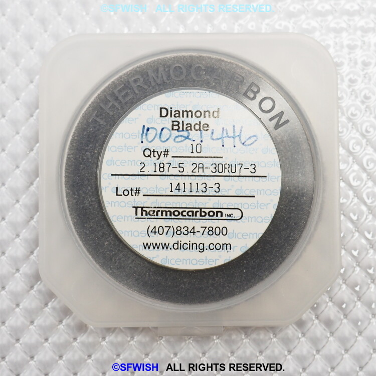 NEW Thermocarbon Dicing Blade 2.187-5.2A-30RU7-3, 10 Pack