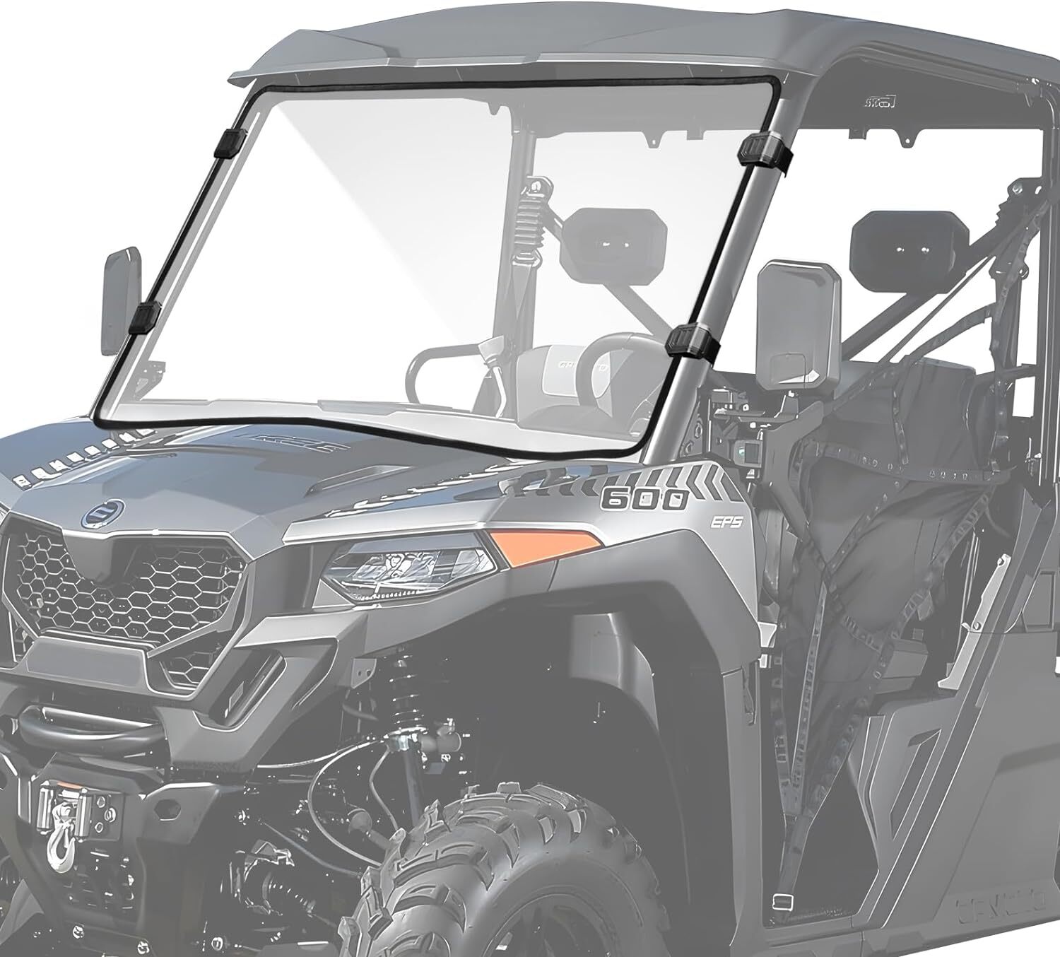 2pcs Front +Rear Window Replace Windshield PC for CFMOTO UForce 600 2021-2025
