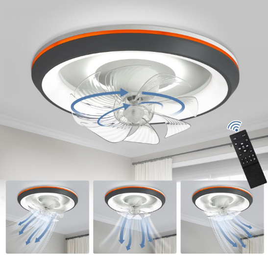 19'' Modern Ceiling Fans with Lights & Remote Low Profile. NEW & FREE SHIPPING!