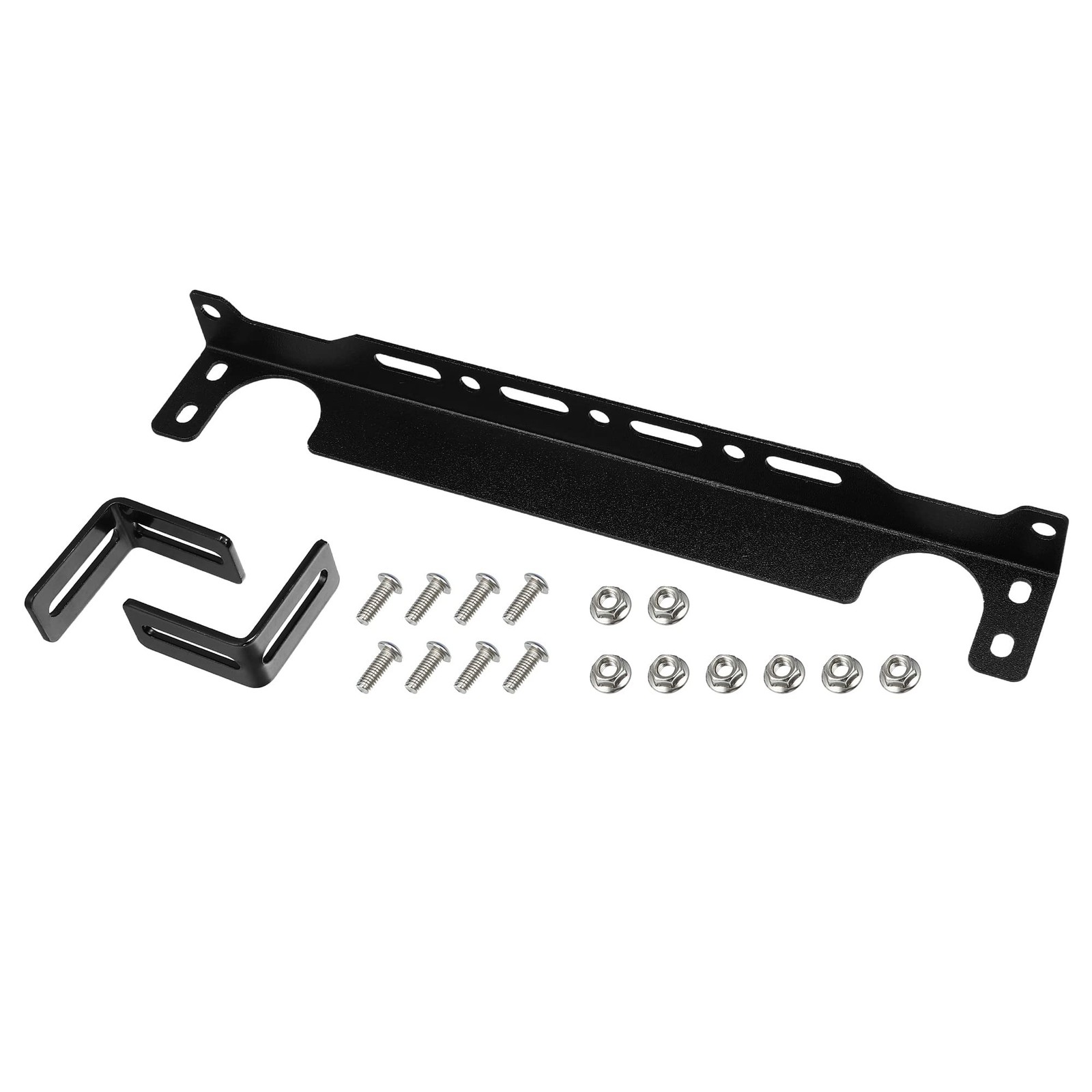X AUTOHAUX Universal Oil Cooler Mounting Bracket Kit 330mm Aluminum Alloy Eng...