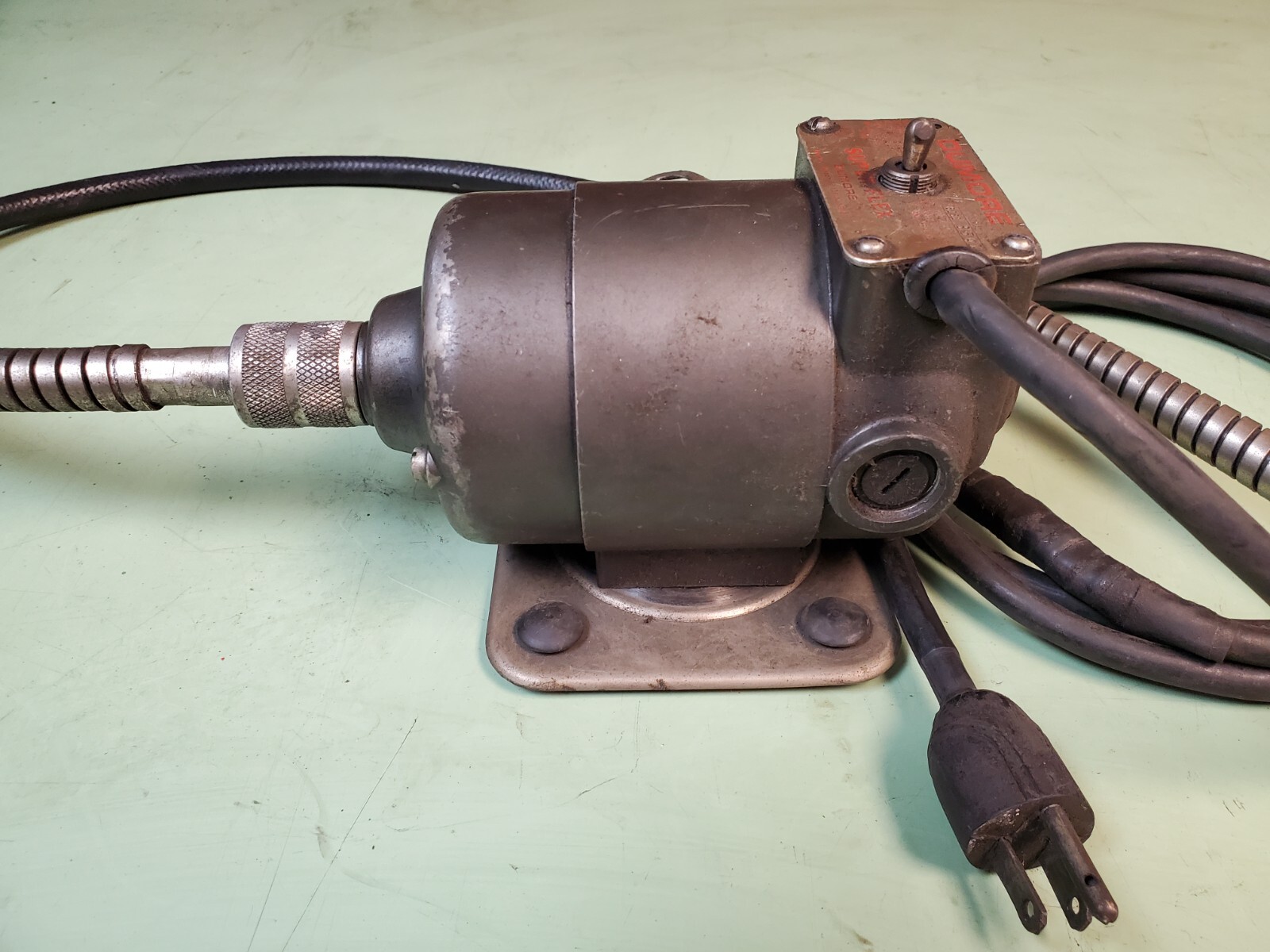 Dumore Super-Flex Flexible Shaft Grinder Motor, Cat. No. 6-021