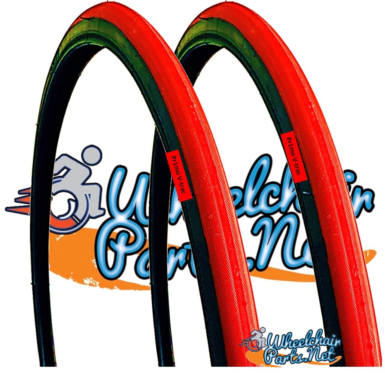 PRIMO RED V-TRAK HIGH PREFORAMNCE TIRES - 24", 25", 26"