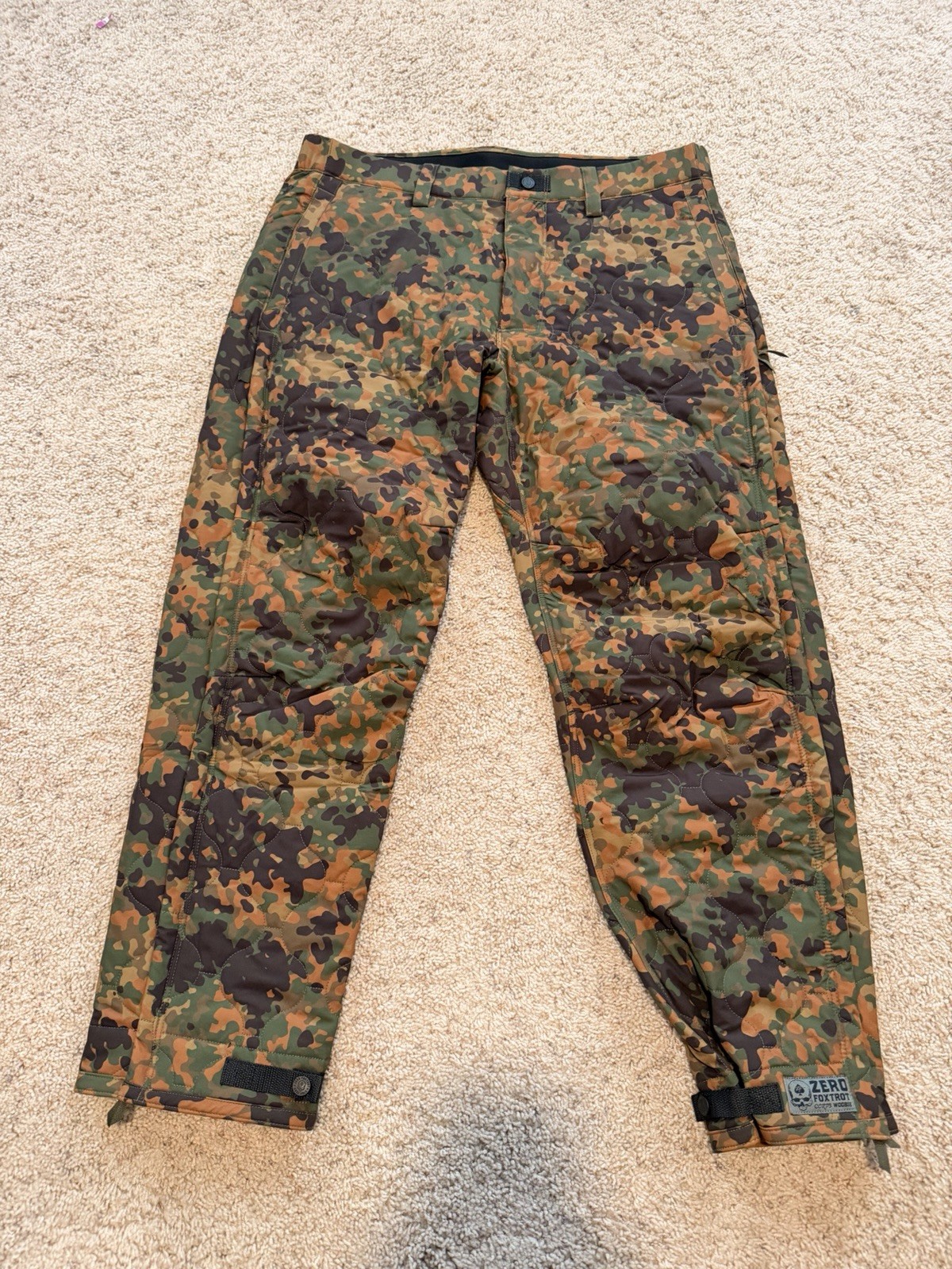 Zero Foxtrot Flecktarn Woobie Pants Men’s 2XL  BRAND NEW NEVER WORN