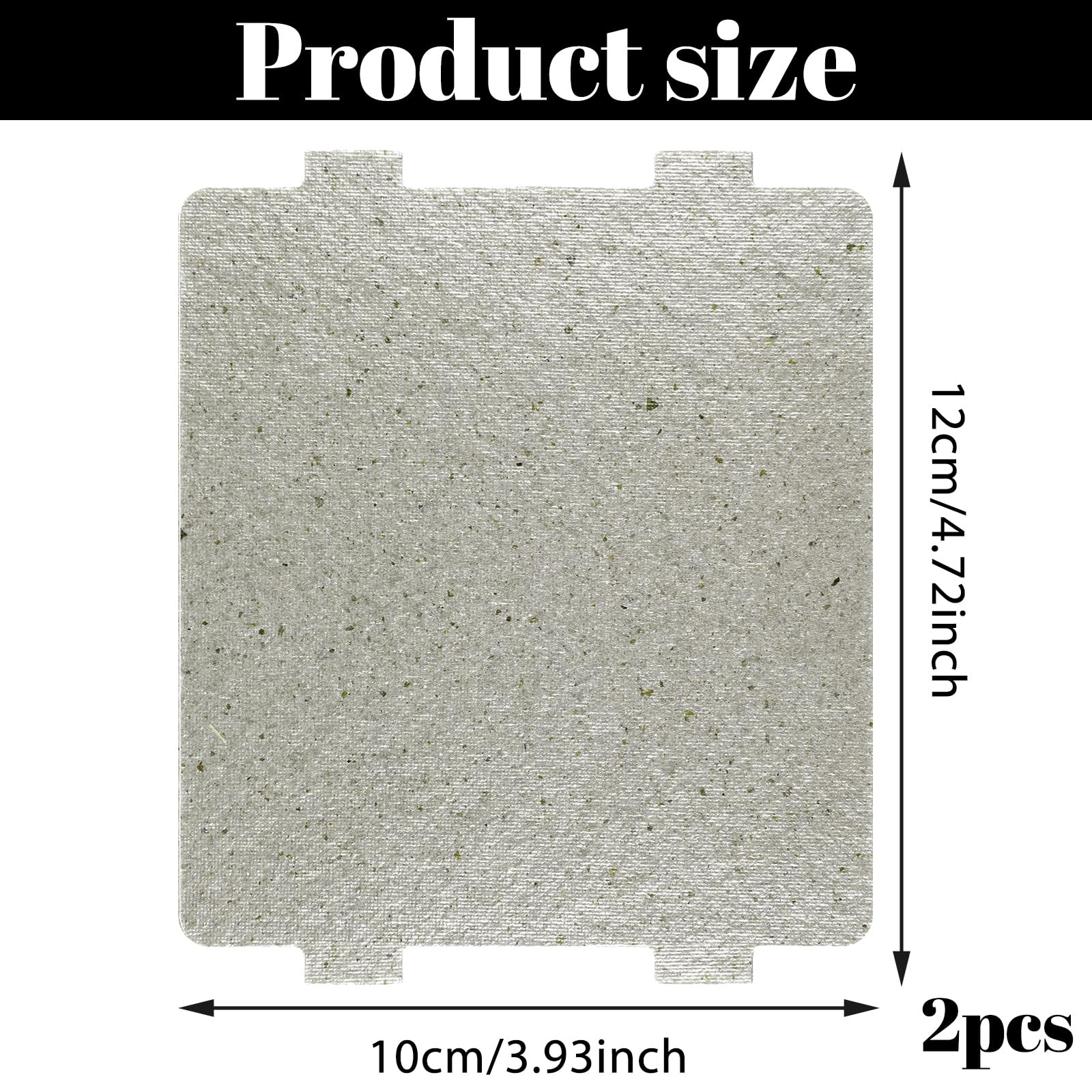 2 PCS Microwave Waveguide Cover, 4.7×3.9in Universal Mica Sheets for Silver