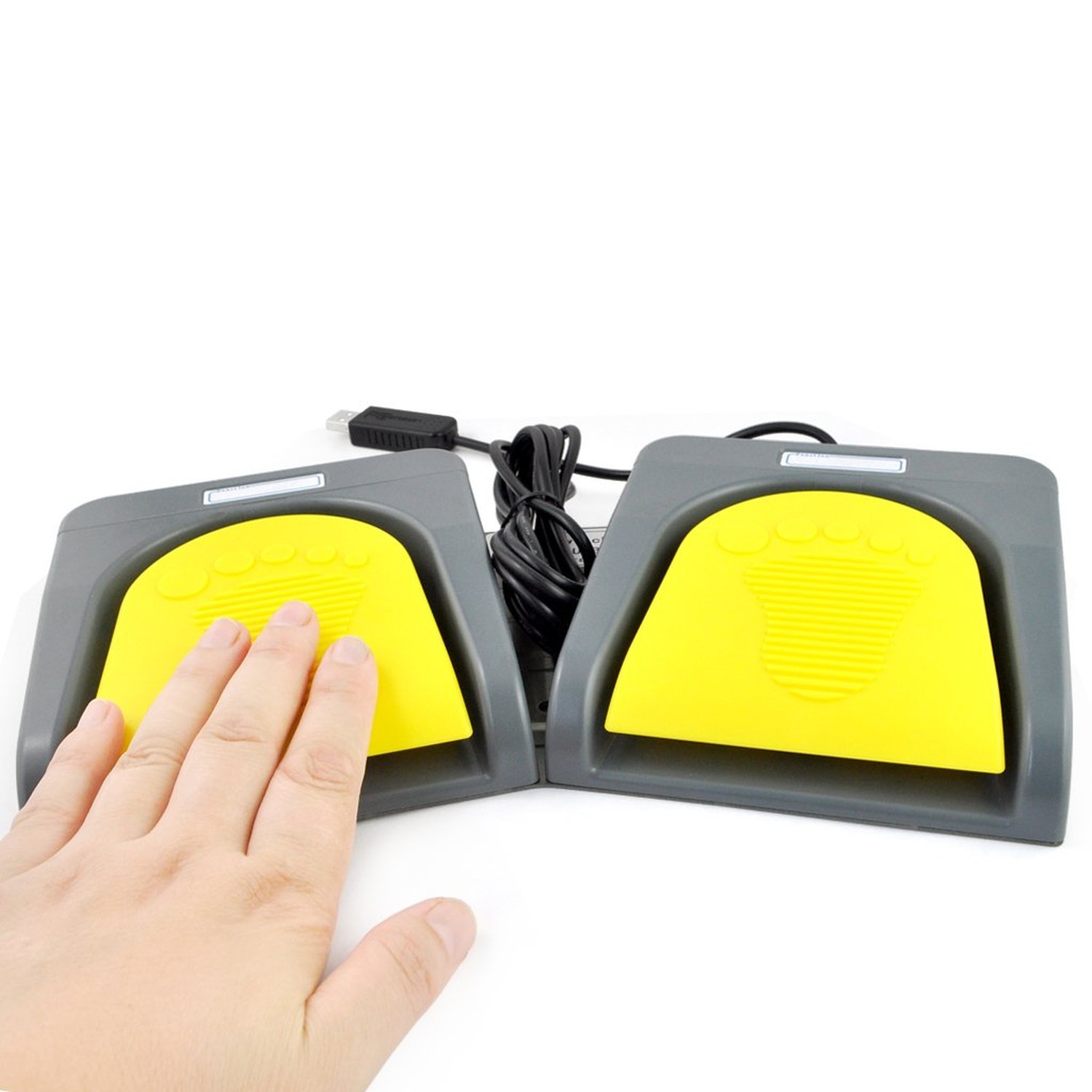 iKKEGOL USB Double 2 Foot Switch Control Pedal Video Game Customized PC Keybo...