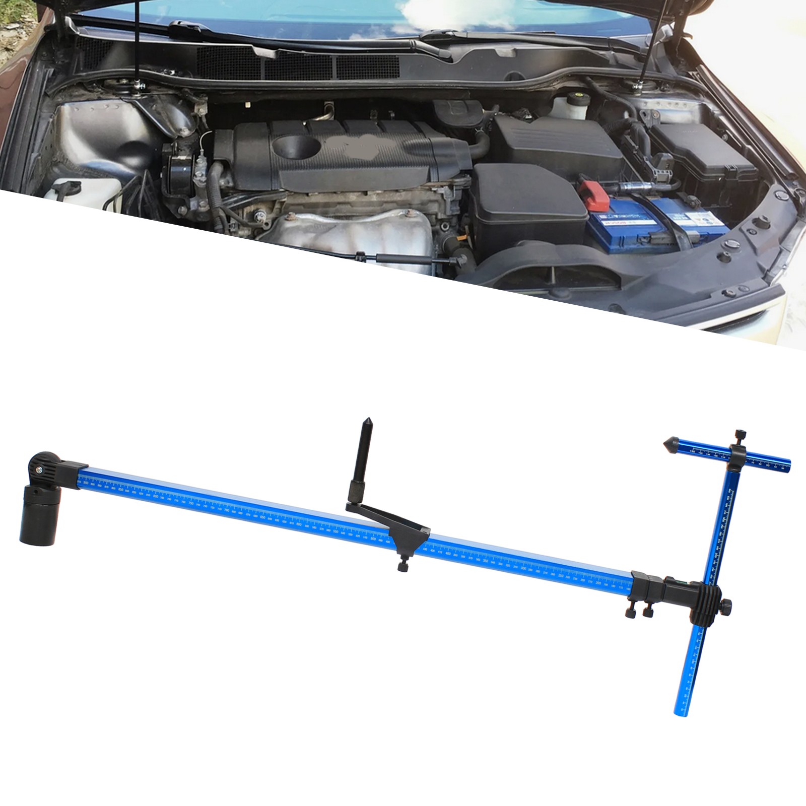 Auto Body Frame Machine 2D Measuring Ruler System High-precision W/ 3D Adapter