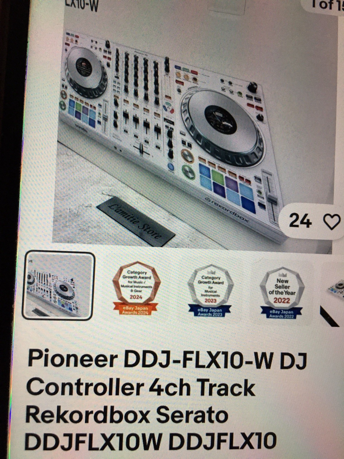 Pioneer DDJ-FLX10-W 4-Channel rekordbox Serato Pro DJ Controller White